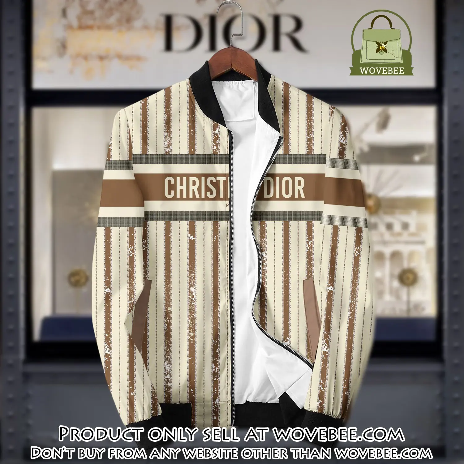 Dior luxury brand varsity zipper jacket vst1041 wvb1315661